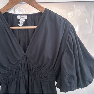 Japna Bubble Sleeve Midi Dress Size L